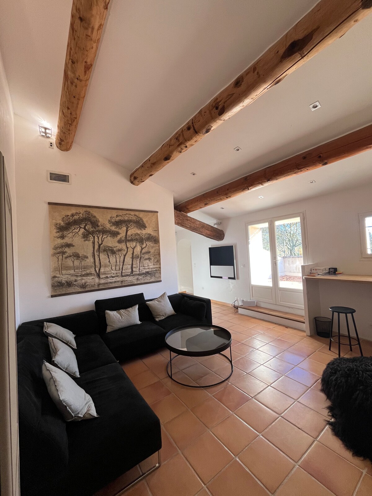 Provençal farmhouse & padel court swimming pool AC