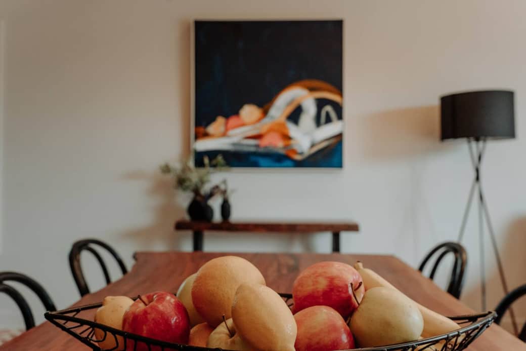 A place to relax and have conversations. Artwork from local artist. A place to relax and have conversations. Artwork from local artist.