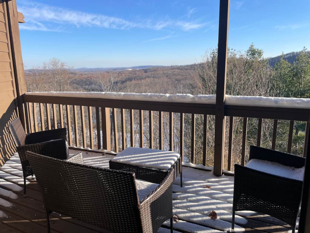 Private deck winter Private deck winter