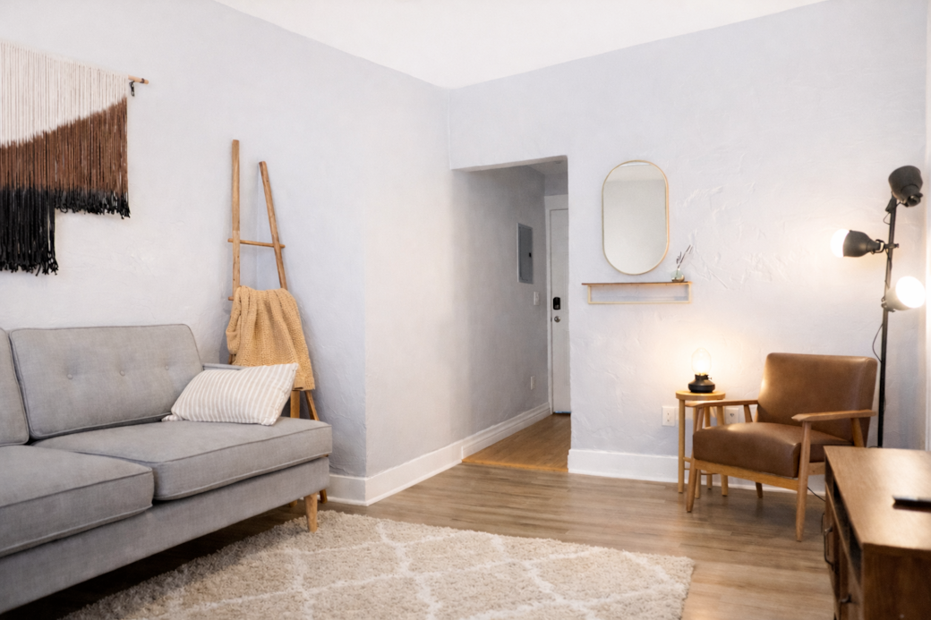 Private entrance for easy, contactless check-in and added privacy