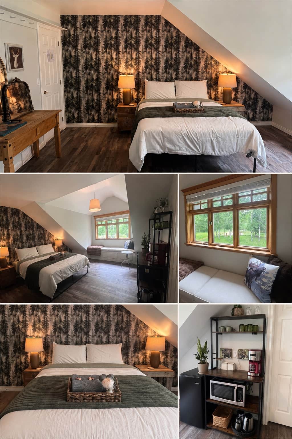 Guest room at The Wandering Antler