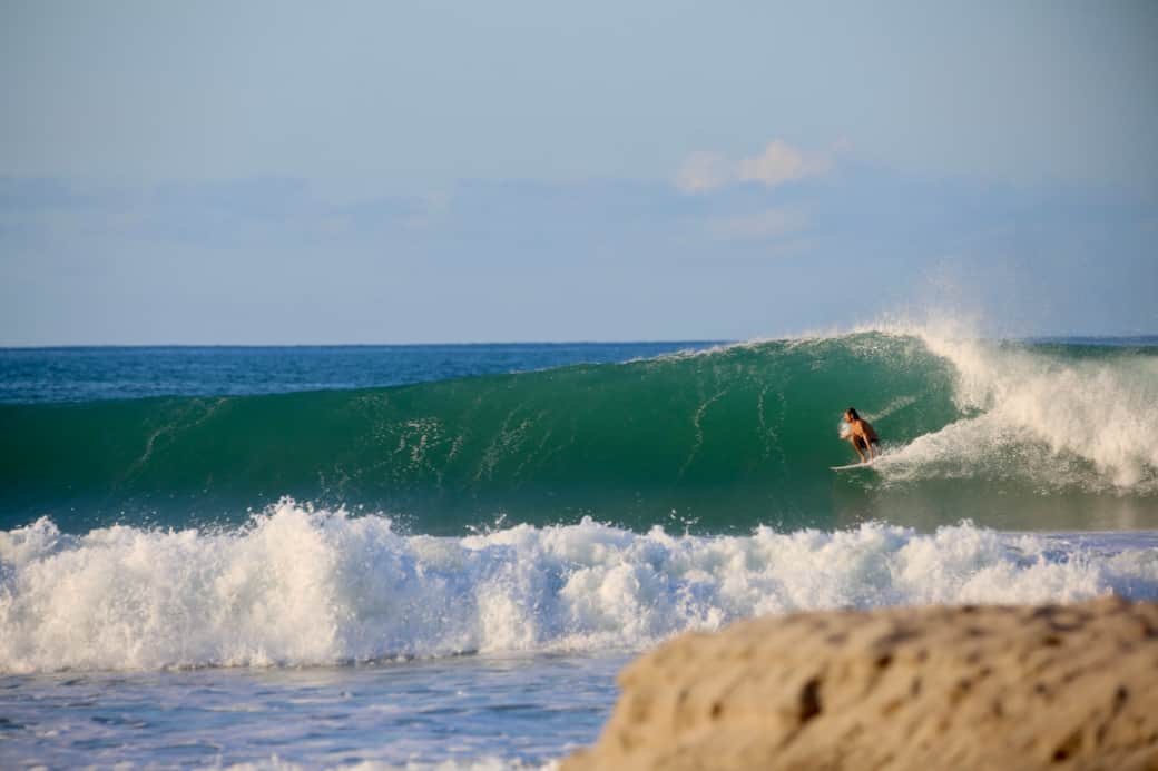 Surfing out front just steps away from the villa