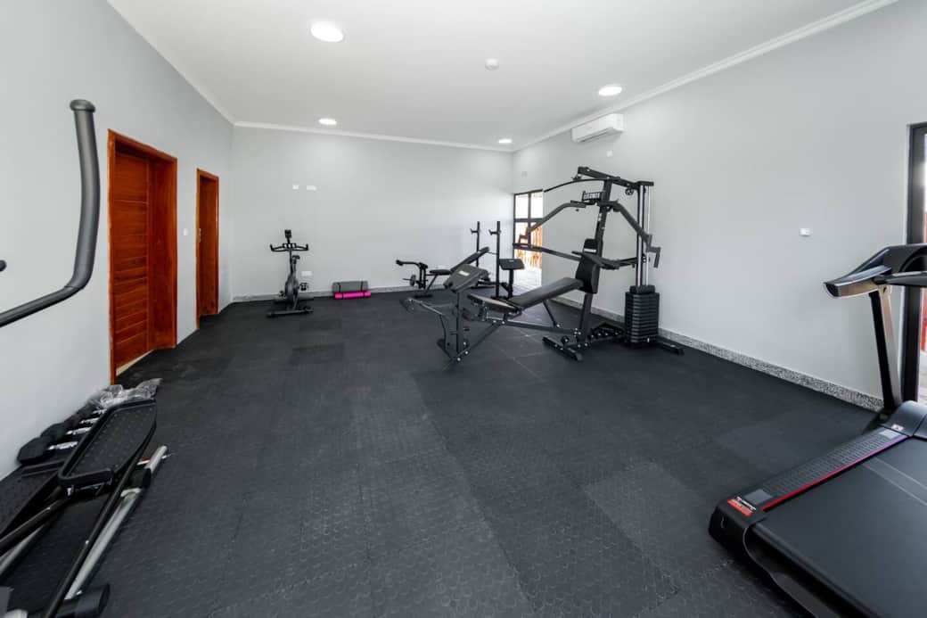 Fitness room with cardio and strength equipment