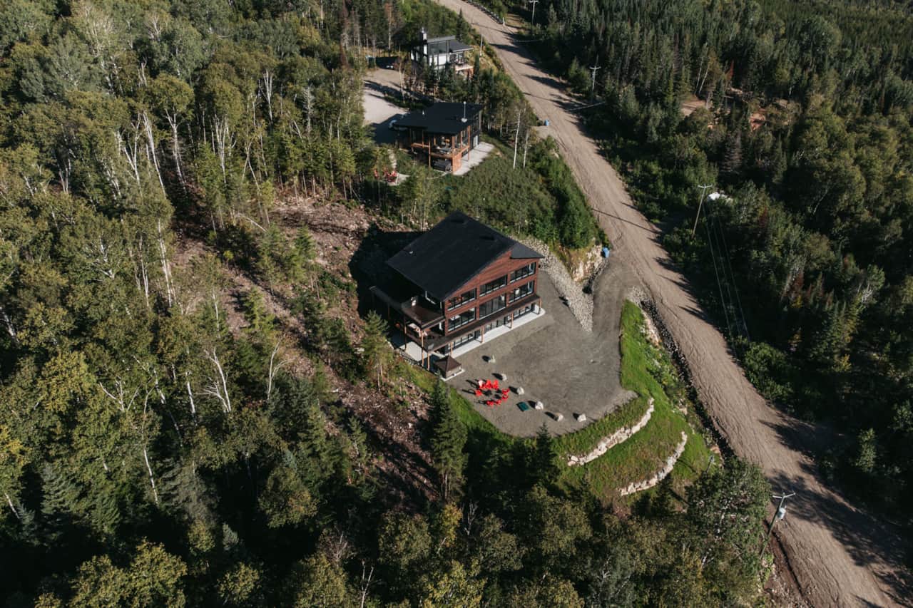 Aerial View House