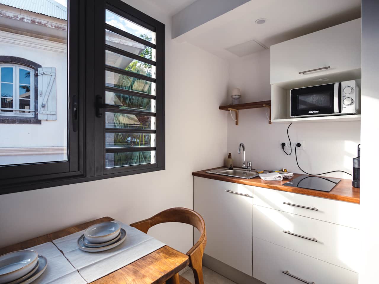 Cuisine_Appartement Heritage_Escale Bleue_Residence de tourisme Saint Leu 974