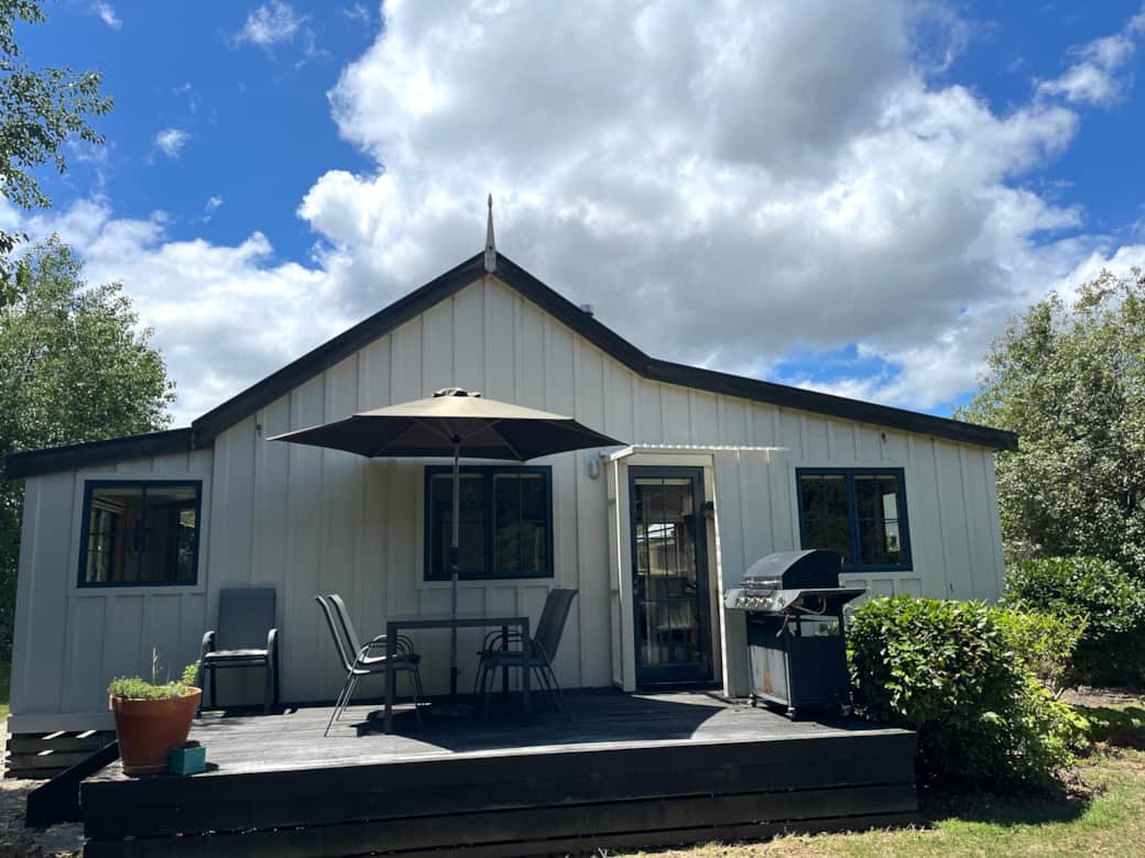 Backyard and bbq area
