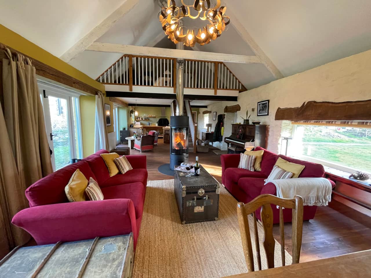 Huge living are and kitchen