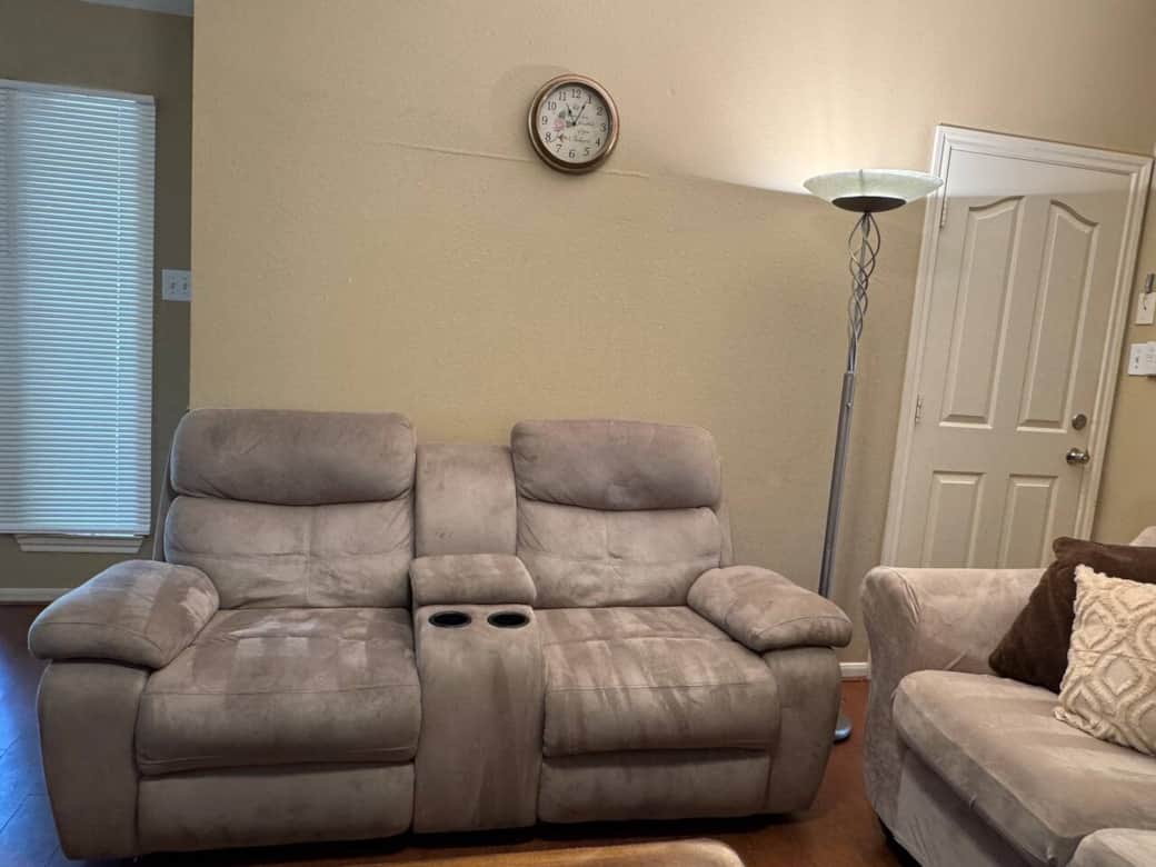 Comfy reclining sofa