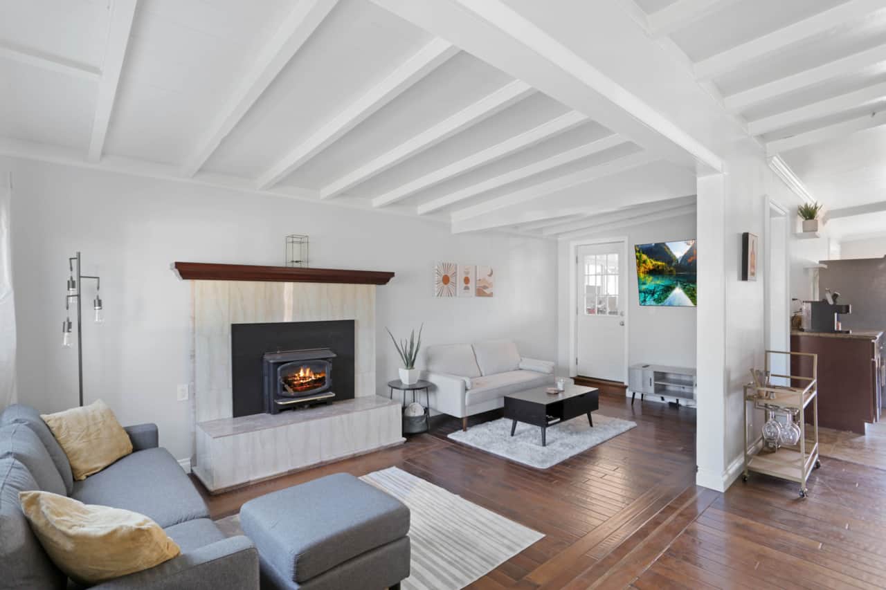 Living Room with Fireplace
