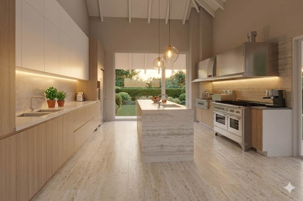 Premium kitchen island at Miara Oasis, Casa de Campo