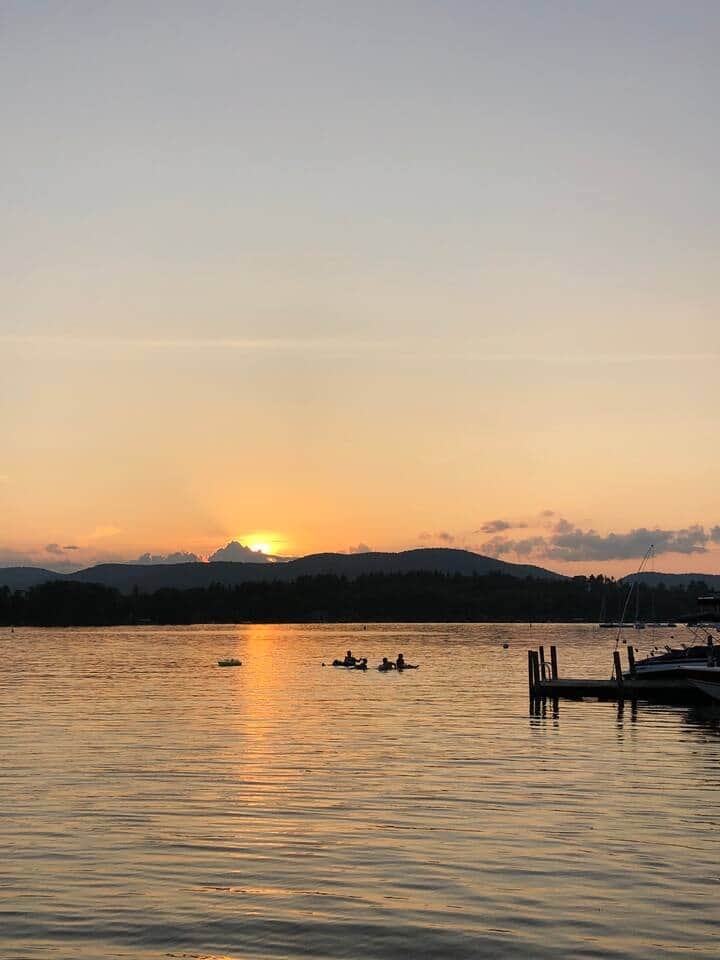 LG sunset from the house