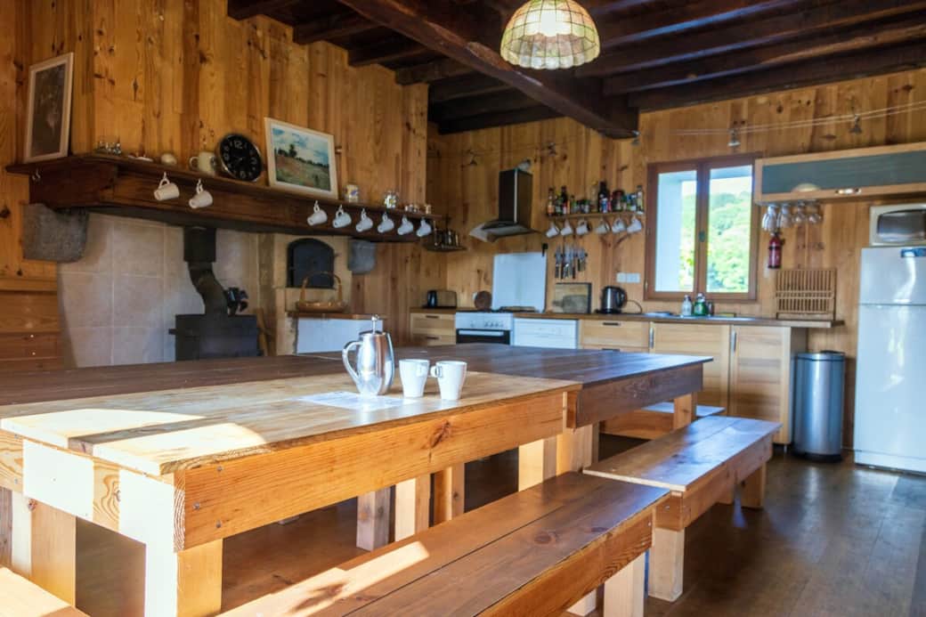 The kitchen in Stags, seats 16/18 people comfortably 