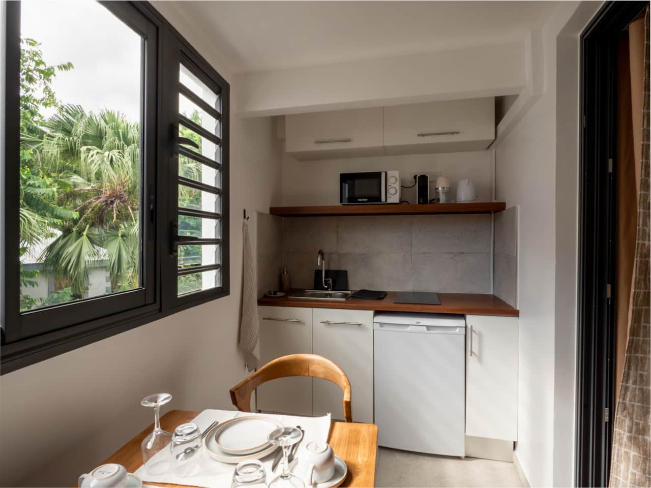 Cuisine_Appartement Filaos_Escale Bleue_Résidence de tourisme Saint Leu 974