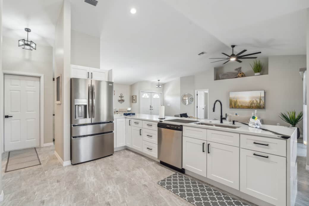 Fridge and Counter Space
