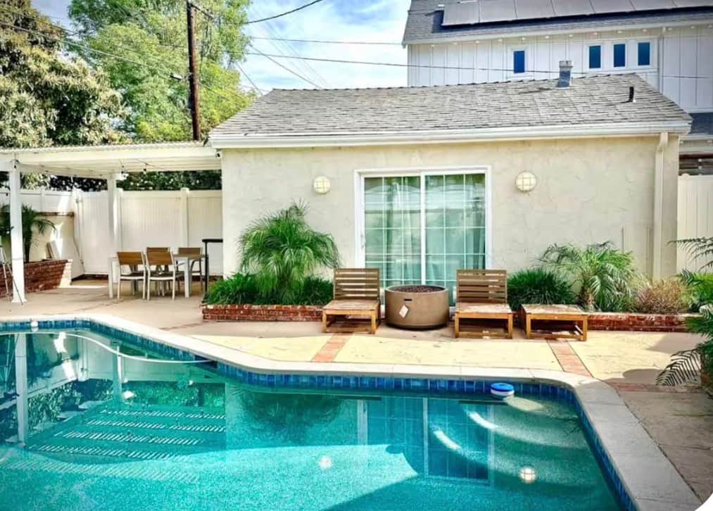 Back Yard with Swimming Pool