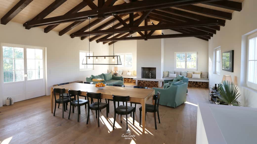 Living room and dining table