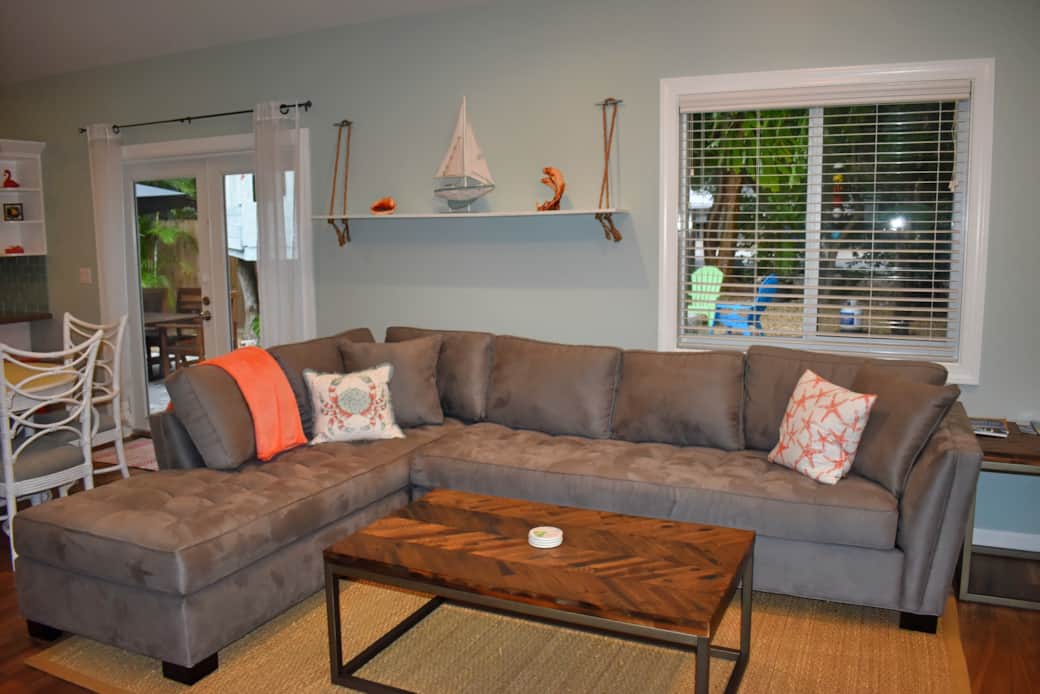 Living Room Couch with Chaise Lounge 