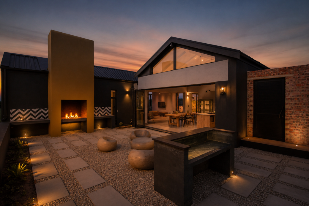 Patio and kitchen