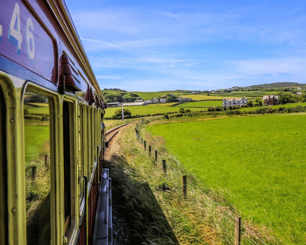 On board a heritage railway carriage