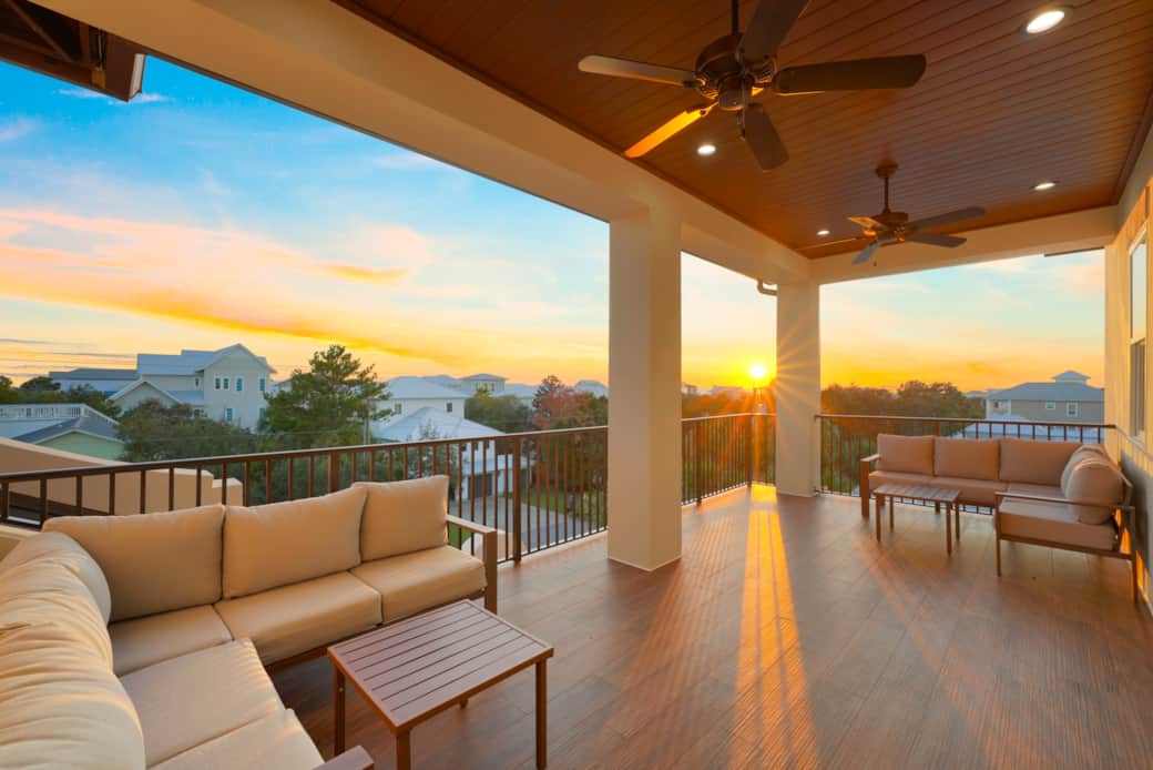 3rd Floor Balcony with furniture