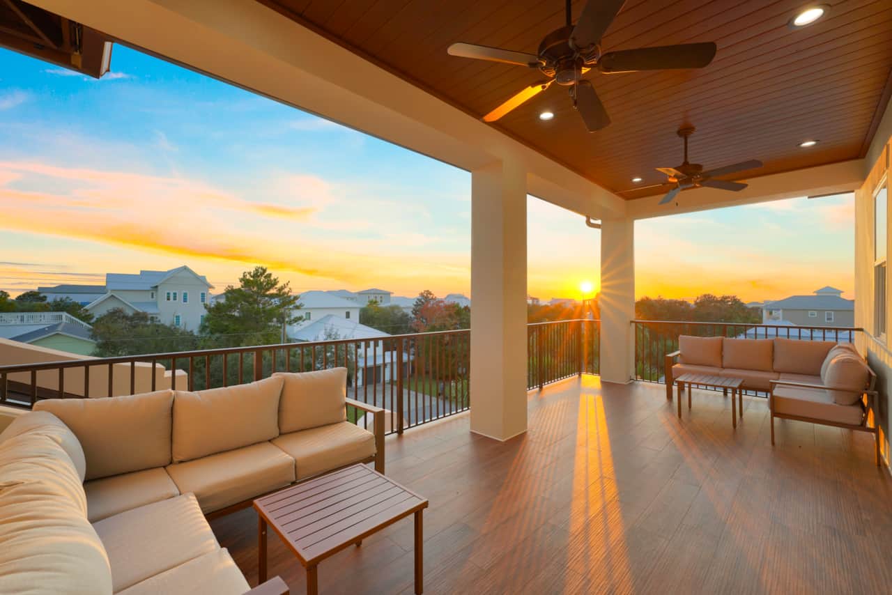 3rd Floor Balcony with furniture
