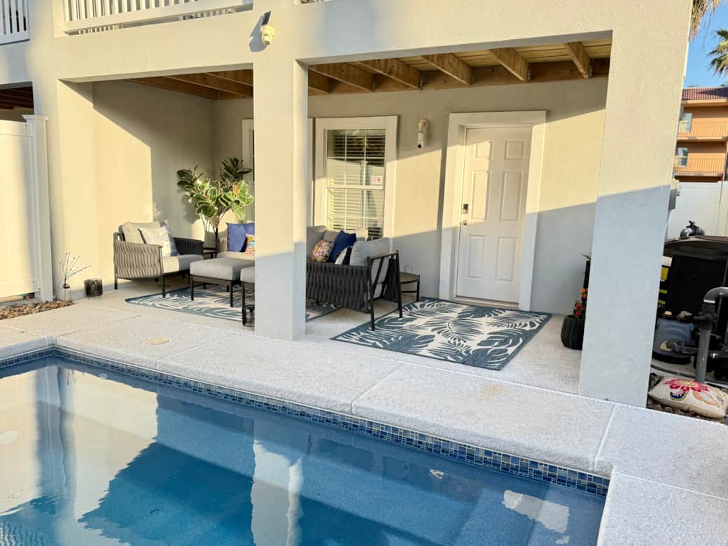 Covered Patio and Pool Covered Patio and Pool
