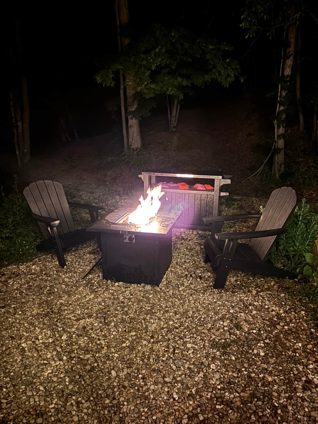 Spend your time on those chilly nights setting around a fire! The smores are included 