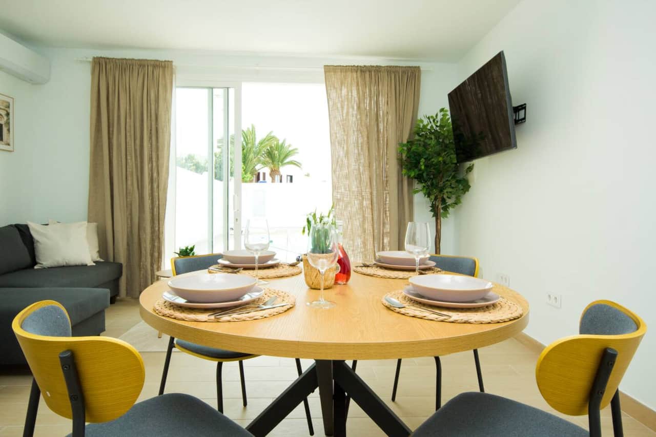 Modern and functional indoor dining area at Villa Lux by AZ Rentals in Puerto del Carmen