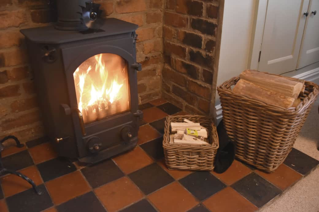 Cosy log burner