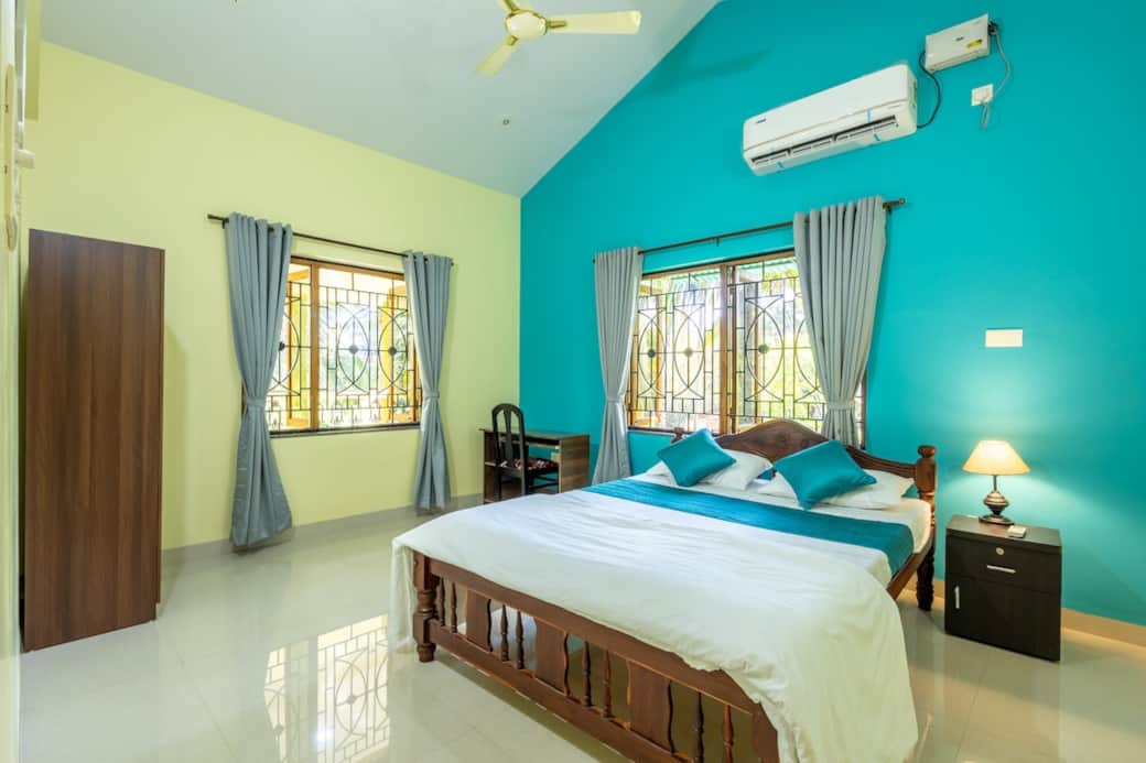 Cozy Bedroom Bathed in Natural Light. Cozy Bedroom Bathed in Natural Light.
