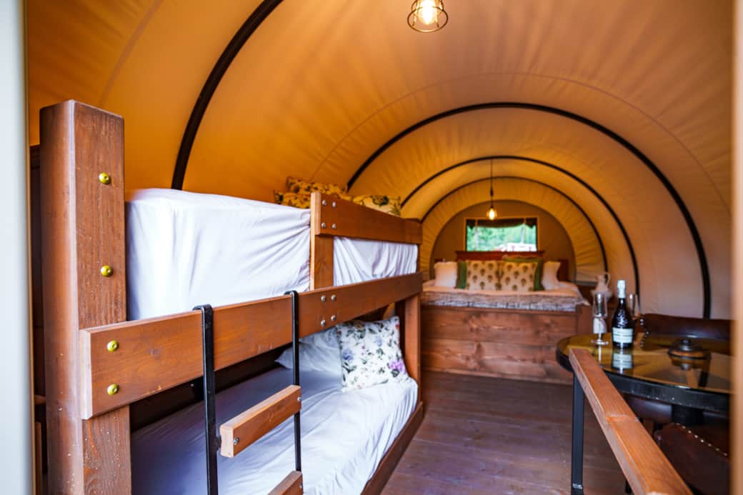 Wildflower events ranch the wagon interior 3