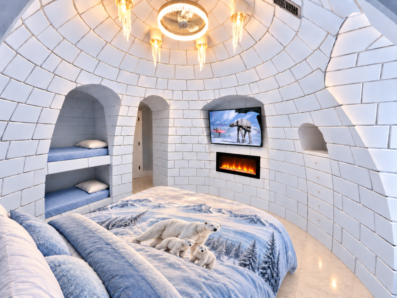 Polar Bear Room (still under construction - this is an AI rendering of the completed room)