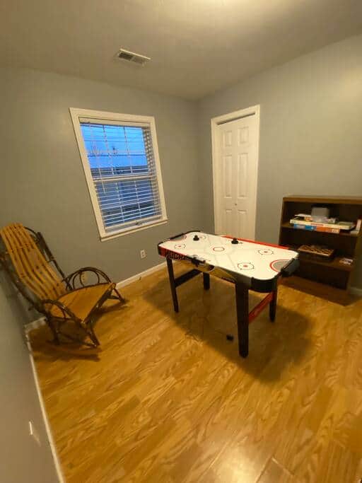 Game Room Roll away bed stored in the master closet if you wanted to use this as another room 