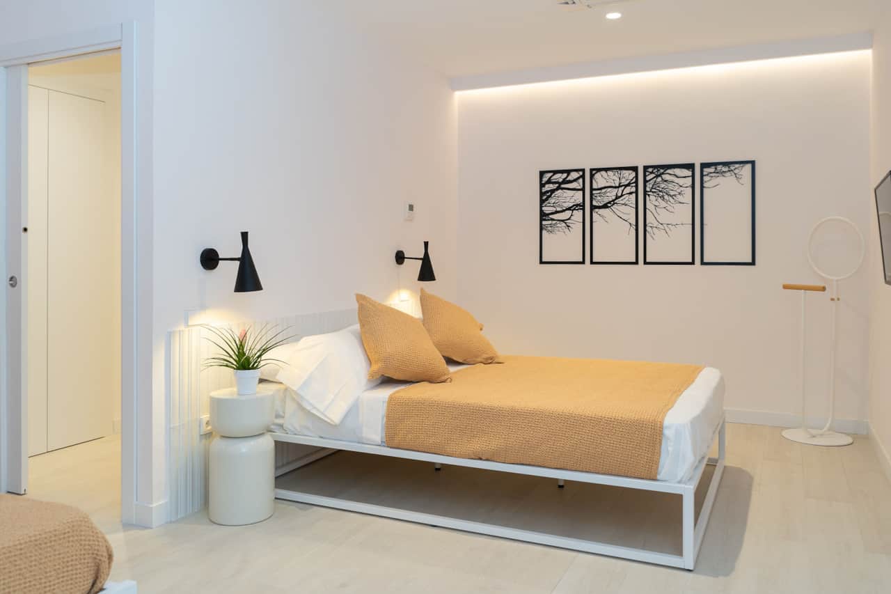 Chambre avec lit double