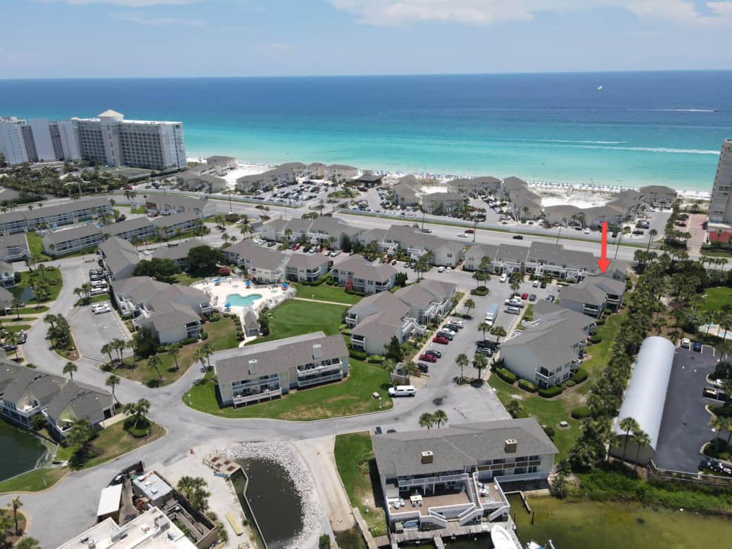 Located on the front row of Sandpiper Cove's main property!