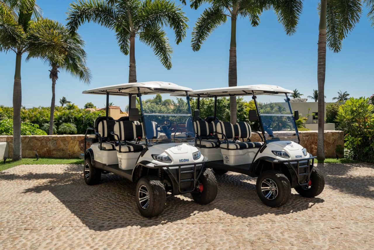 Two 6 Person Golf Carts