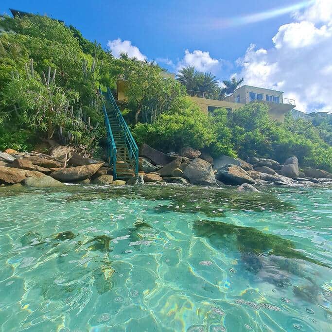 Stairs to your own Private Pocket Beach!
Enjoy!