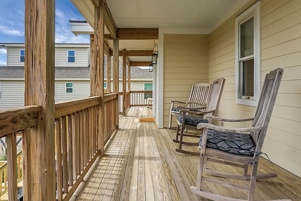 Ocean views from the front porch and plenty of rocking chairs Ocean views from the front porch and plenty of rocking chairs