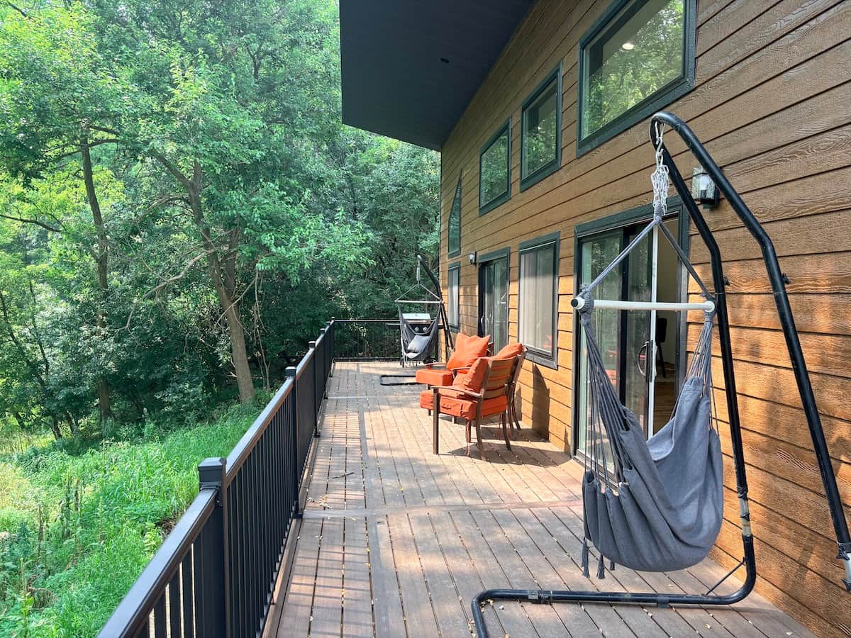 Wooded Deck/View