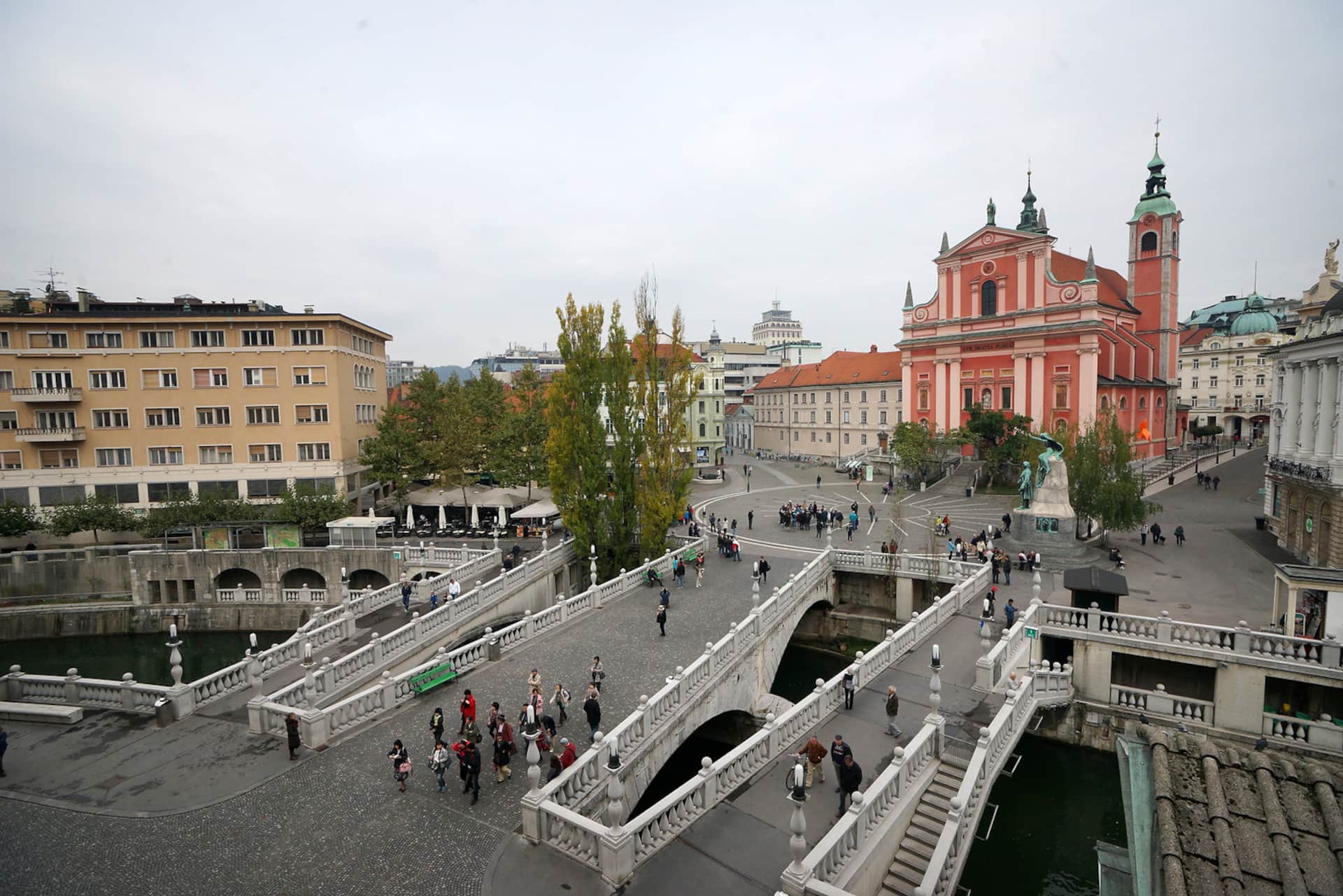 Preseren Square and Franciscan Church