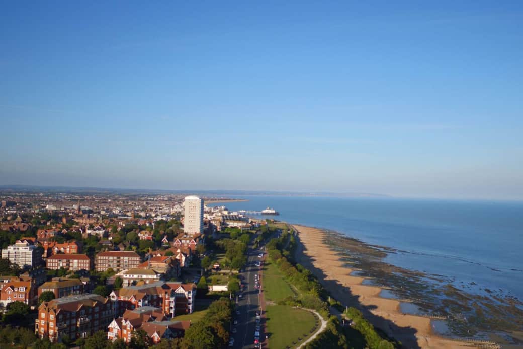 The view of Eastbourne from beginning of the South Downs National Park. Three minutes walk away. The view of Eastbourne from beginning of the South Downs National Park. Three minutes walk away.