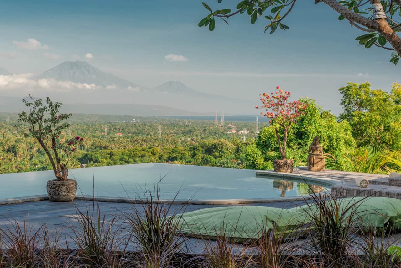 Villa Jamu, volcano views