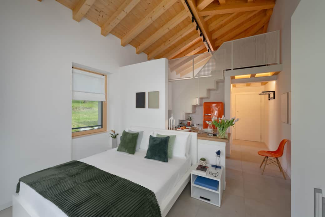 Studio apartment with loft