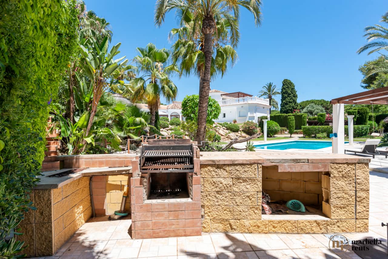 Outdoor kitchen.