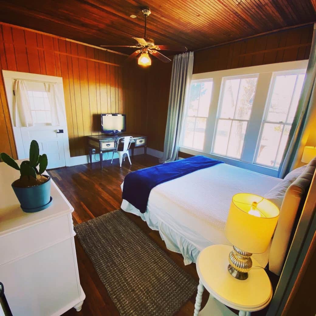 East Side King Bedroom Featuring Vintage Doors, Floors, & Windows - Adjacent To Trundle East Side King Bedroom Featuring Vintage Doors, Floors, & Windows - Adjacent To Trundle