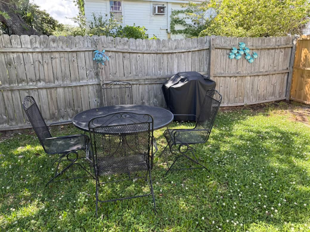 Table and grill. Table and grill.