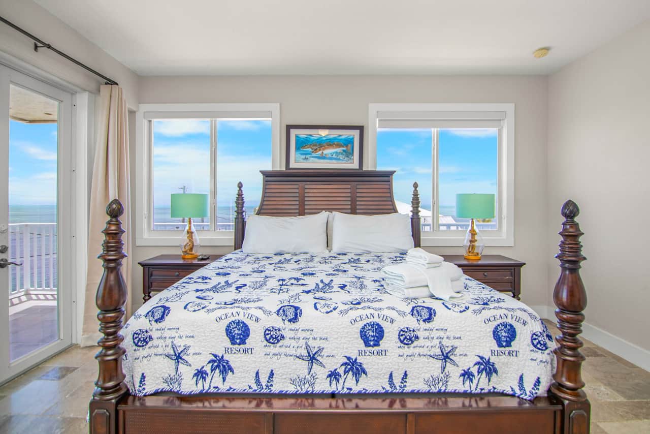 Primary bedroom king size bed