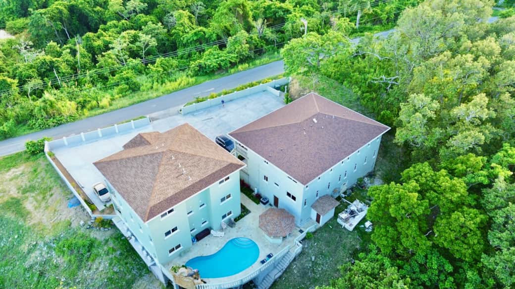 Drone views of Tropical Breeze Condos