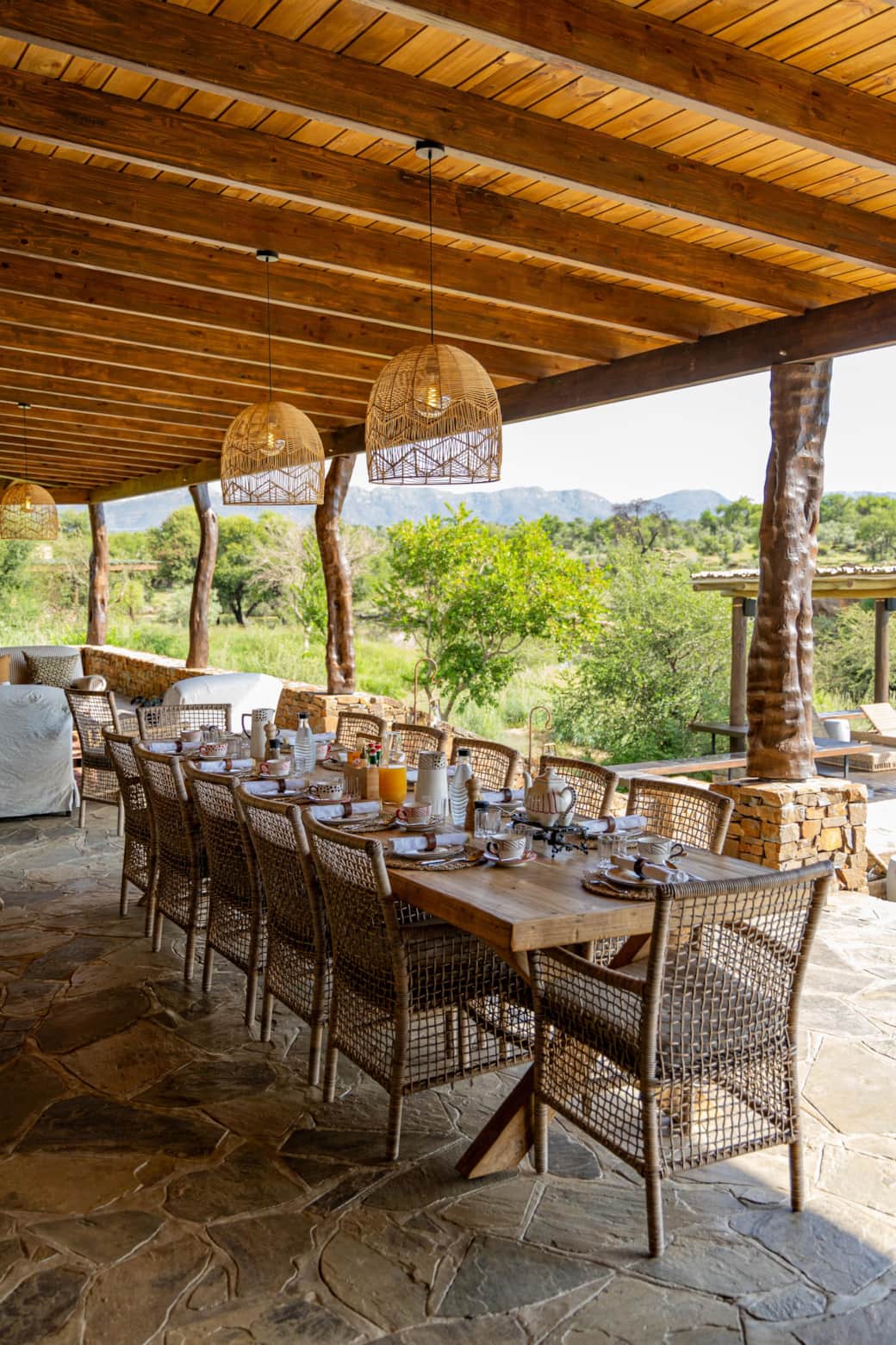 Main Lodge Terrace, Ideal for Breakfast
