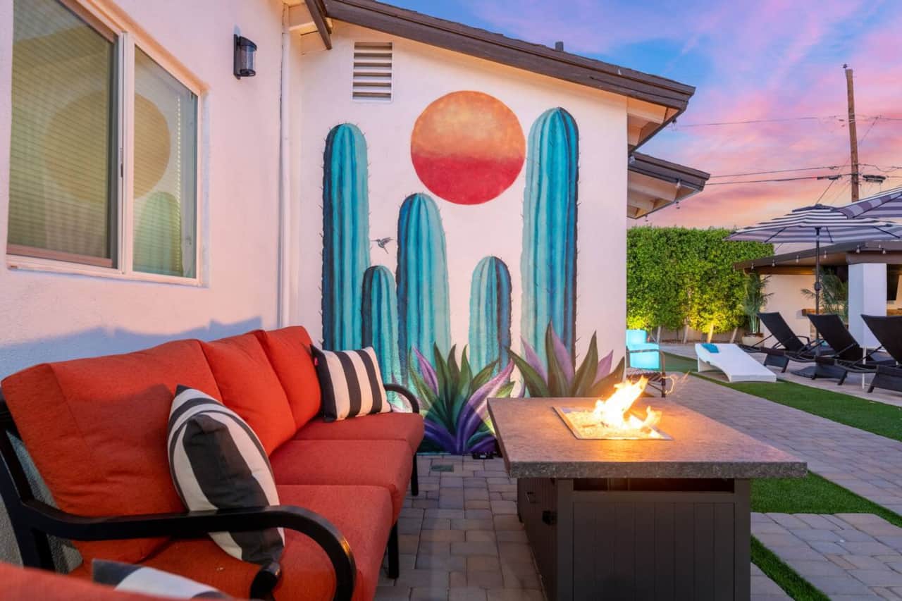 Enjoy fireside chats with friends & family